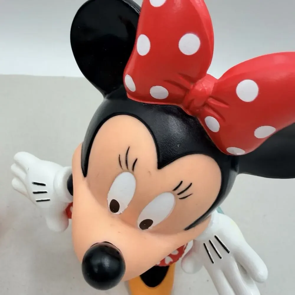 Vintage Walt Disney Minnie & Mickey Mouse Vinyl Dolls Poseable Figures